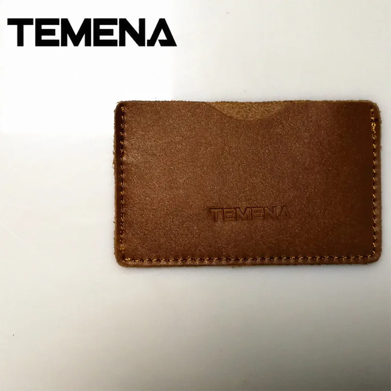 Тонкий держатель для карт из коровьей кожи Temena кредитных удобный чехол