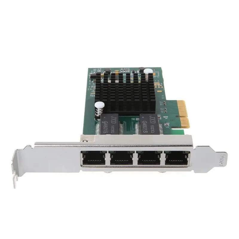 Intel I350-T4-QY чип PCI-Express PCI-E четыре RJ45 гигабитные порты серверный адаптер NIC