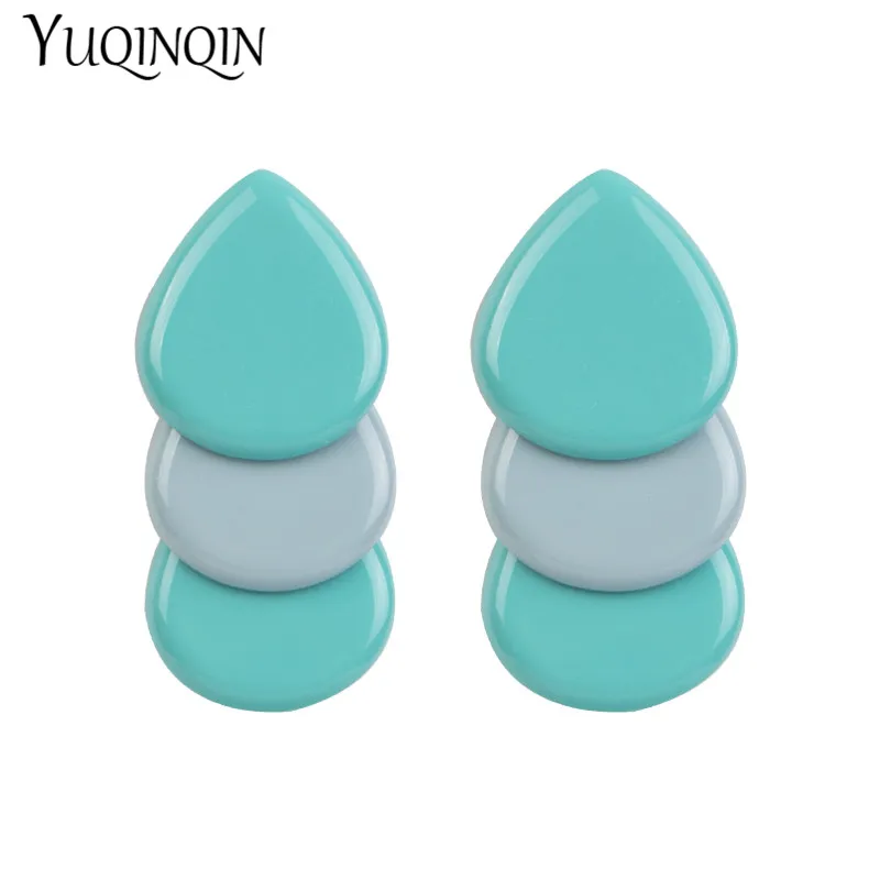 Модные длинные большие геометрические серьги из смолы модные Висячие для женщин