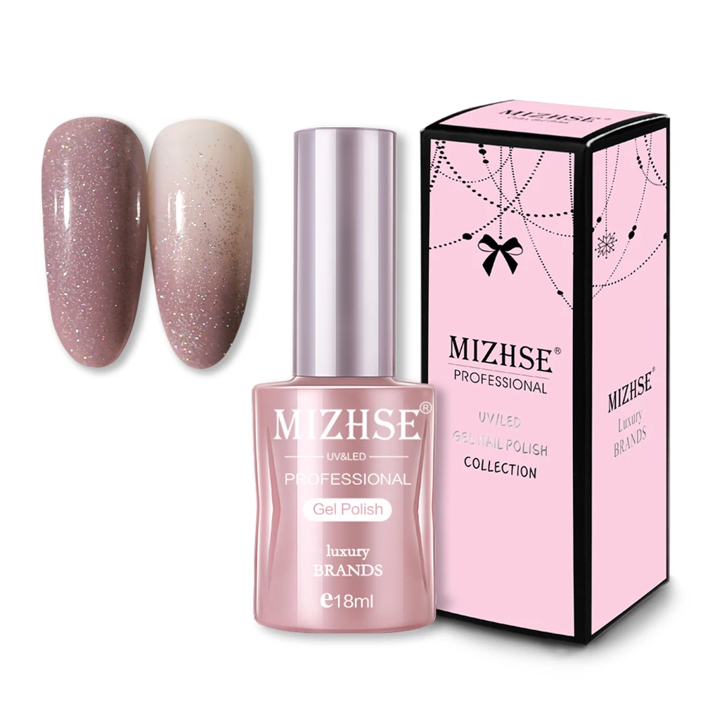 RXGGJ006 MIZHSE 18 мл УФ-гель для ногтей Розовое Золото Блестки замачиваются УФ-гель лак цветной лак для ногтей DIY Nail Art Laquer - Цвет: RXGGJ006