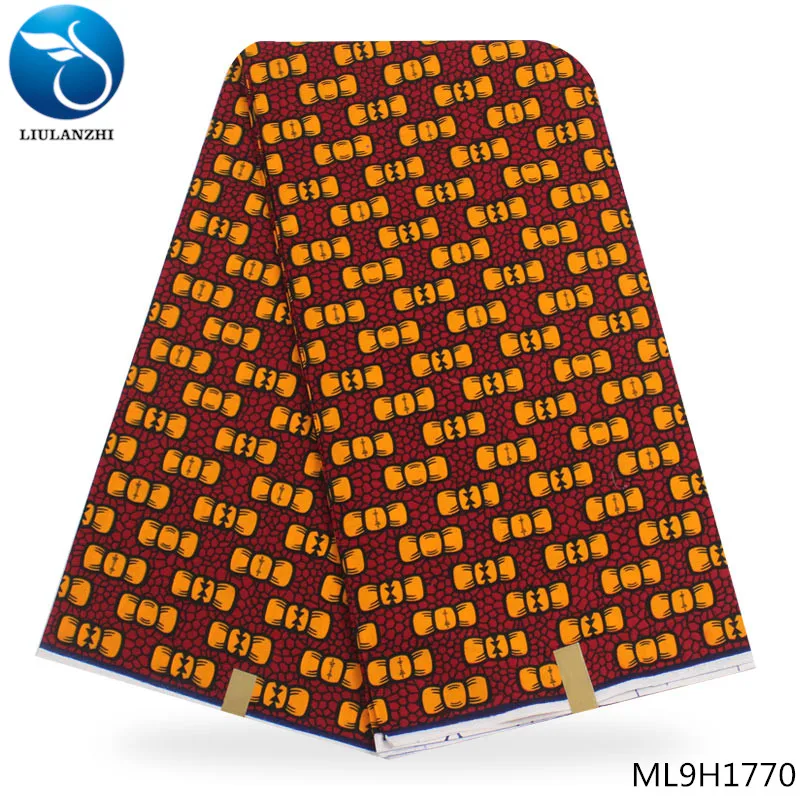 ML9H1770 LIULANZHI африканские принты воск хлопок голландский батик ткань тканый Африканский Воск голландские принты восковая ткань ML9H1750-ML9H1770 - Цвет: ML9H1770