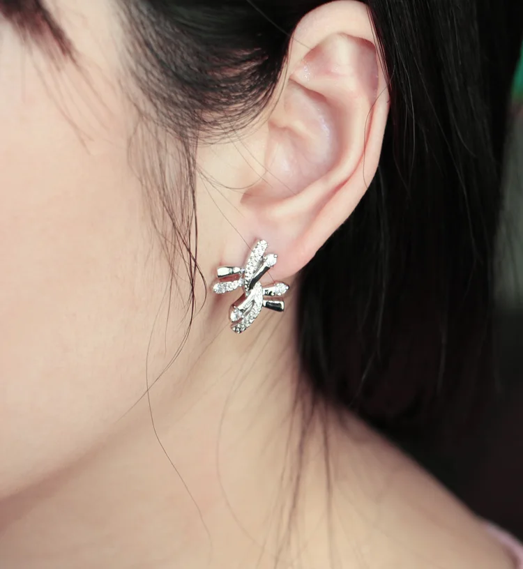 Женские серьги гвоздики из серебра 925 пробы в простом стиле|silver ear studs|ear studssolid silver