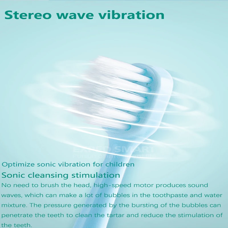 EXPED AR Дети Медведь узор электрическая зубная щетка Домашние милые мягкие волосы