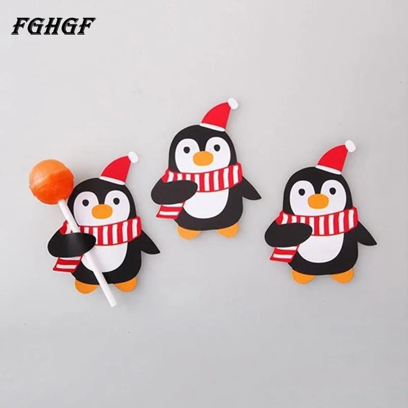 FGHGF 50 шт. рождественские палочки для леденцов бумажные конфеты Рождественский