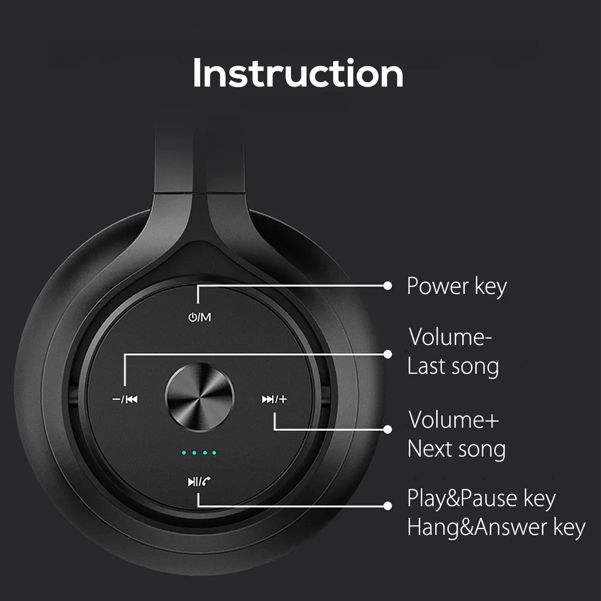 Беспроводные bluetooth-наушники с режимом эквалайзера, супер бас, стерео, Hi-Fi гарнитура, светодиодный, вращающийся, складные Накладные наушники для мобильного телефона