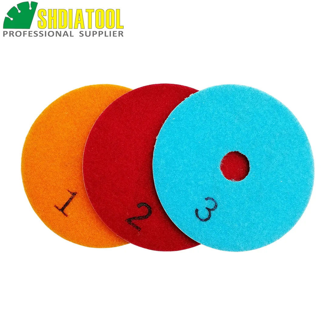 Шлифовальный диск SHDIATOOL 3-ступенчатый гибкий полировальный из алмазной смолы
