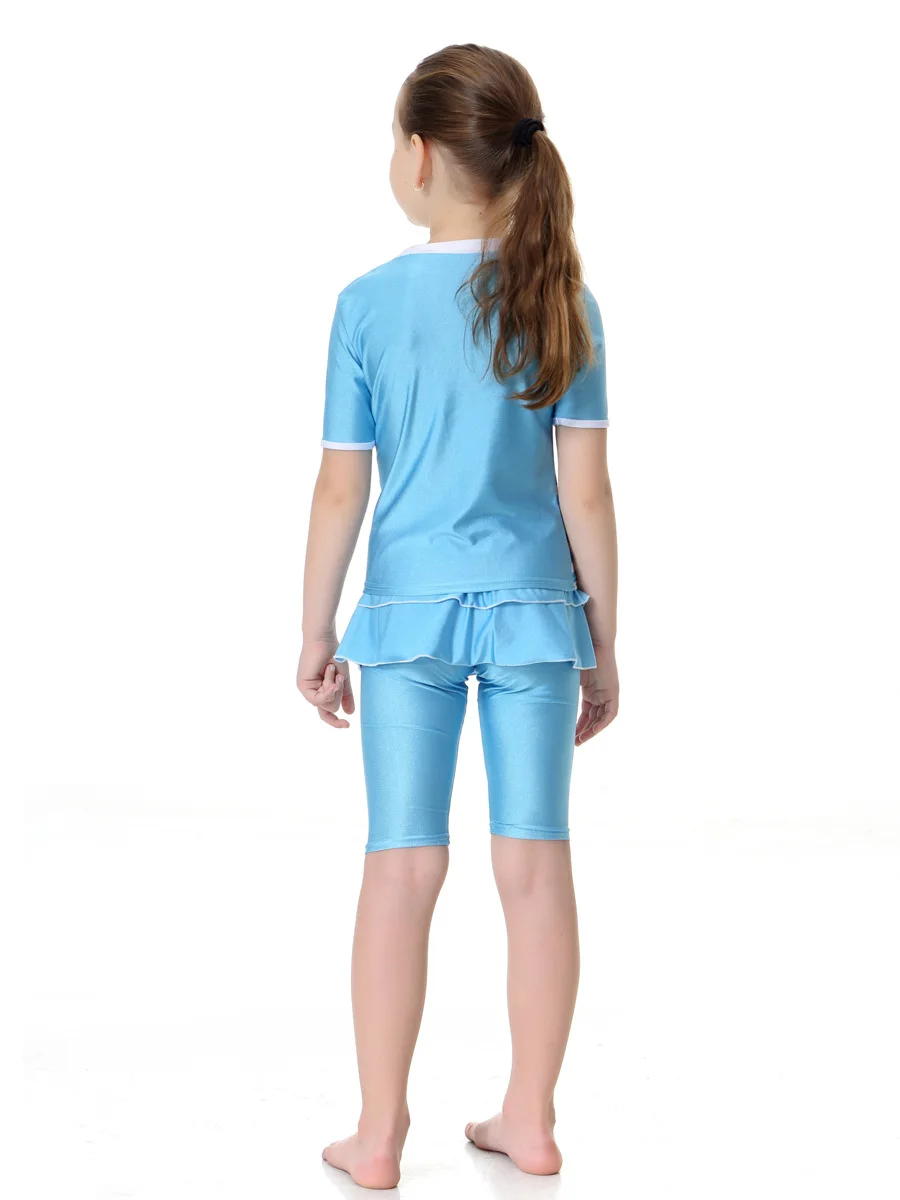 Новые мусульманские купальники для девочек плавки шорты купальные костюмы из