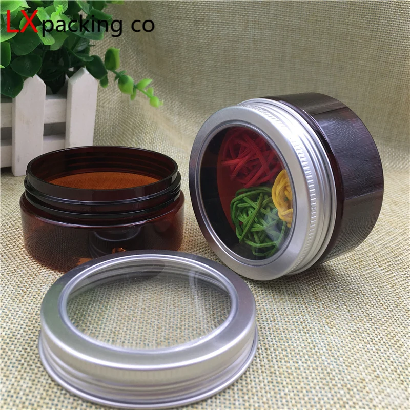 30 шт. коричневая пластиковая банка для конфет шариков кремов кофейных бутылок