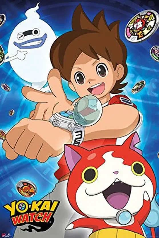 Домашний декор Yo-Kai Watch-Аниме ТВ-шоу-Шелковый художественный плакат Наклейка на