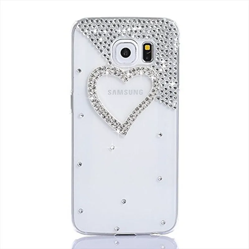 Прозрачный чехол со стразами для телефона Samsung Galaxy S8 S9 S10 + S10e Note 8 J6 2018 J7 Neo J3 J5 2016 A7 A5