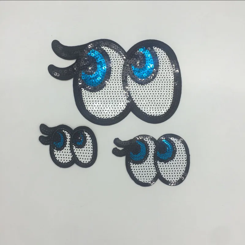 

3 Sizes Sequins Patches For Clothes Embroidered Iron On Patch Stage Clothing Accessory Applique Badge