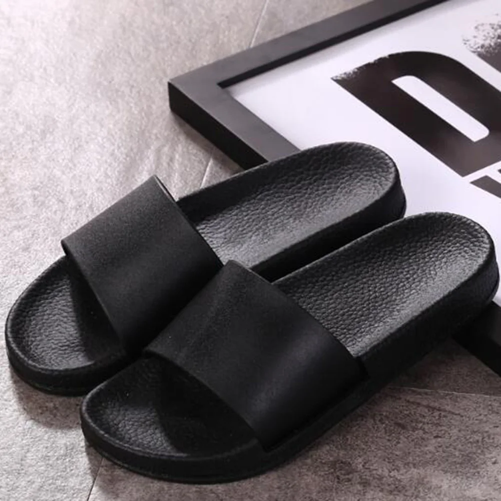 Plus Size Women Summer Flat Shoes PU Soft Bottom Platform Slippers Woman Beach pantuflas Flip Flops Sandals | Обувь