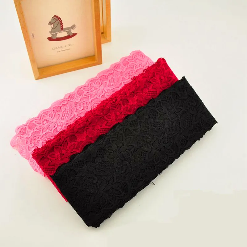 8 см Ширина эластичная кружевная отделка ленты ткани швейный материал DIY