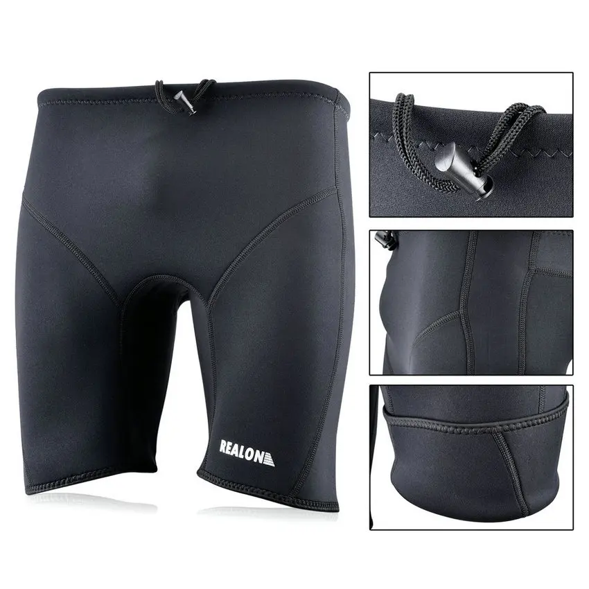 REALON 3 мм Неопреновые Шорты для плавания мужчин и женщин гидрокостюм теплые брюки