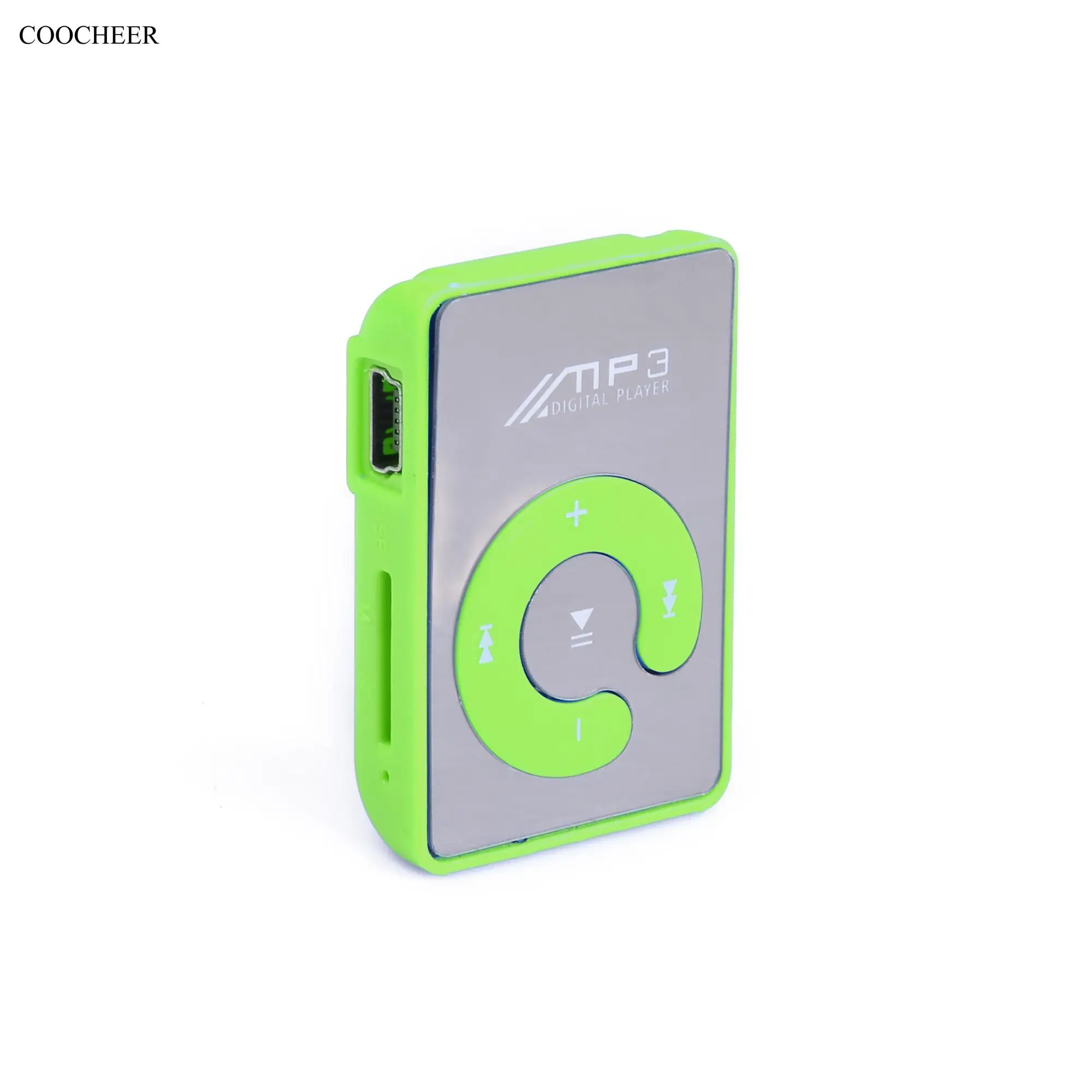 Слот мини зеркало клип Mp3 Mp4 спортивный музыкальный плеер с tf-картой USB поддержка
