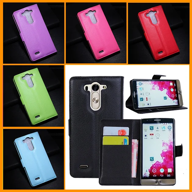 1 шт./лот Роскошный кошелек кожаный чехол флип для Lg G3 мини D722 D725 D728 D724 сумка с