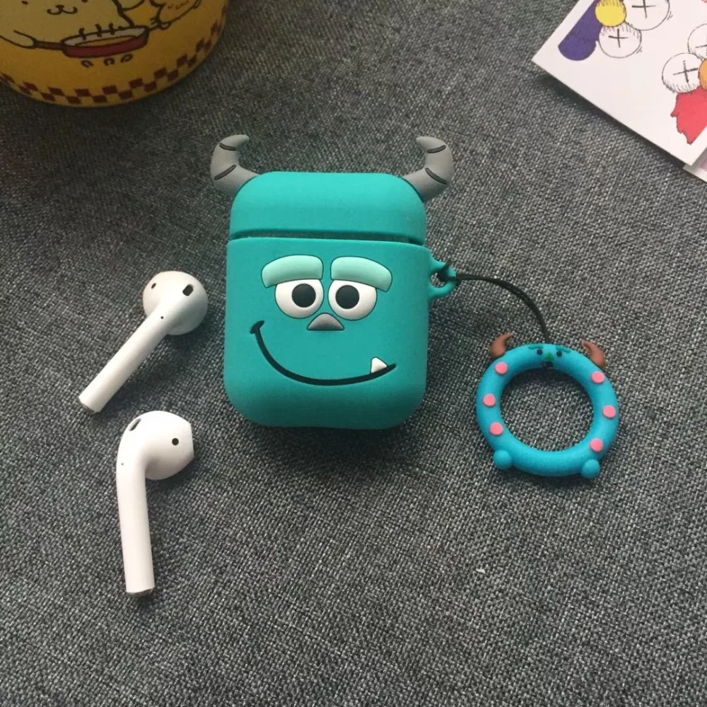 Прекрасный Салли Airpods Мультфильм Силикагель Чехол для Apple Bluetooth Наушники 1/2