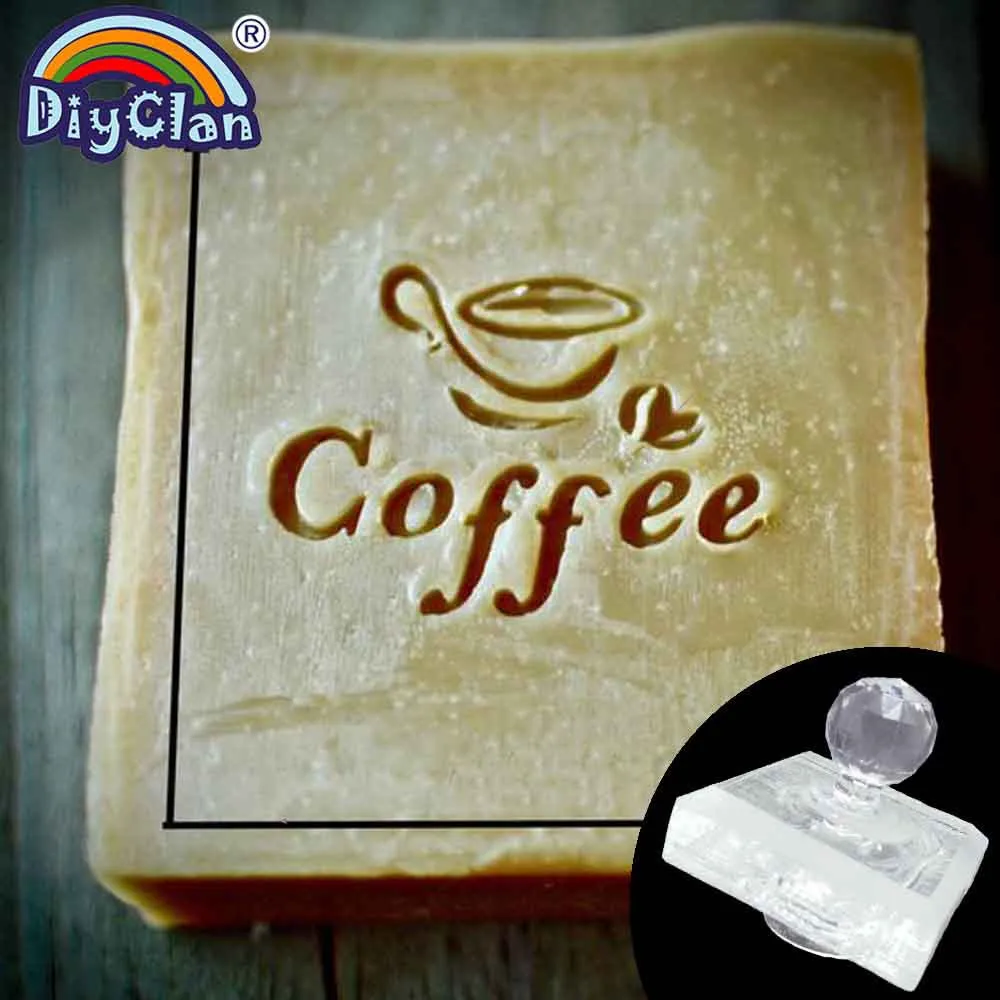 Узор в виде кофейных зерен штамп для мыла ручной работы кофейная чашка