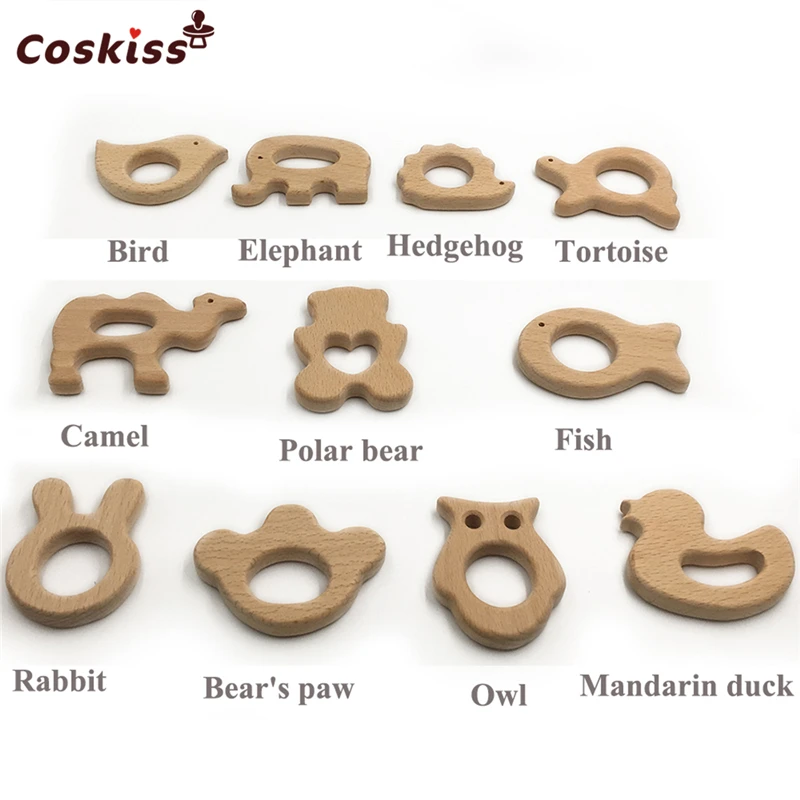 Детский Прорезыватель для зубов из натурального бука|baby teether|baby wooden teetherteether baby |