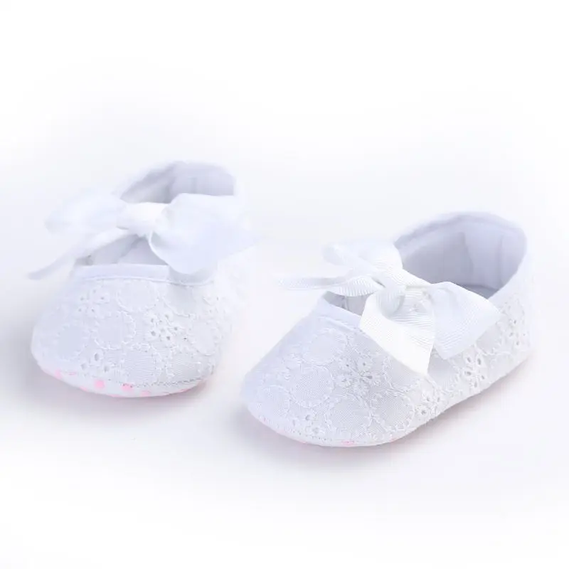 Infant Newborn Baby Boy Girl Shoes Soft Sole First Work Floral Bow 2018 New Pram Trainers 0-18 Months |