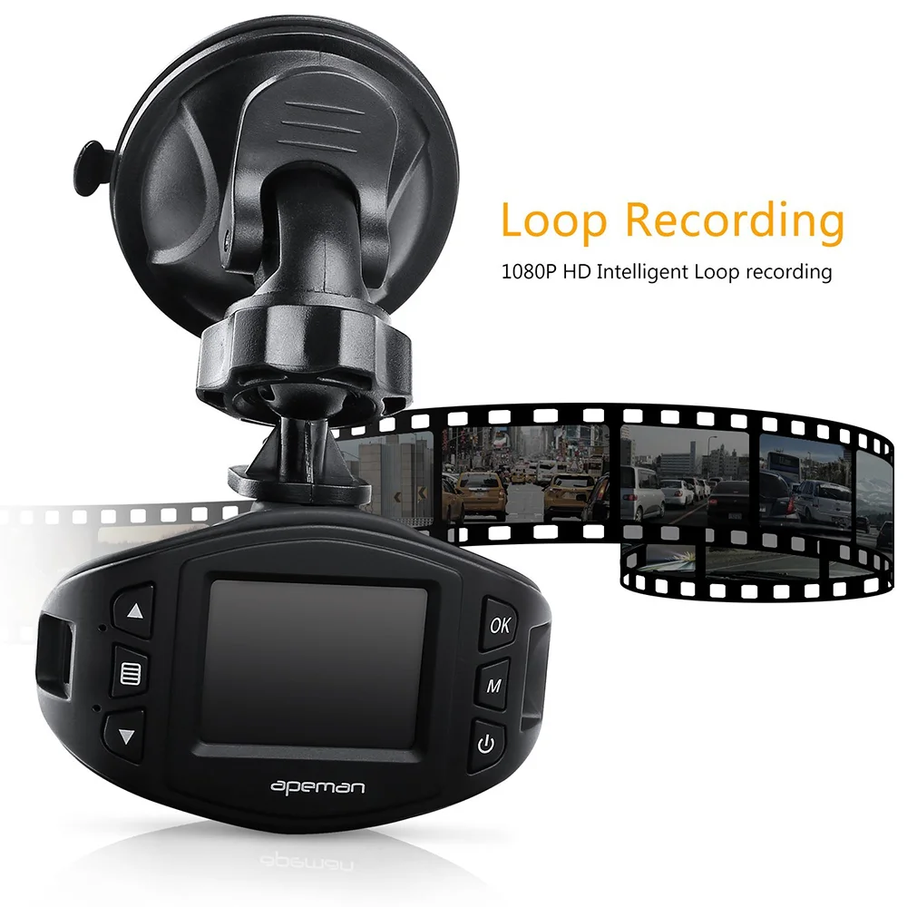 apeman C470 Mini Car Camera Dash Cam DVR 1080P Full HD Video Recorder Super Night Version for Sony Sensor 650NM Lens WDR dashcam |