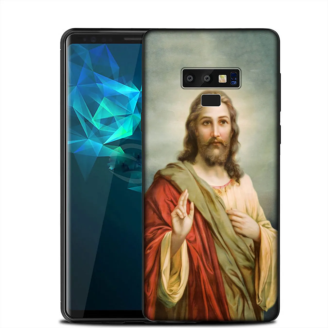 Мягкий силиконовый чехол IYICAO Divine Mercy Jesus Cross для Samsung Galaxy A6 A9 A8 A7 2018 A3 A5 2016 2017 Note 9 8 10