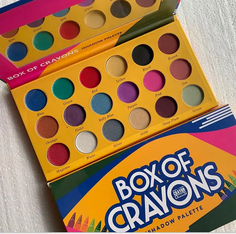 Beauty Glazed Charming makeup 18coloes eyeshadow box of crayons ishadow palette 1pcs Hot Sale