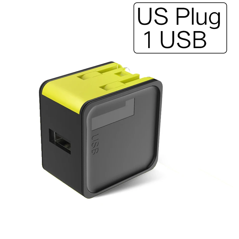 US 1 USB Rock Универсальное зарядное устройство с двумя usb-портами для путешествий, ЕС, портативное зарядное устройство для мобильного телефона, настенное зарядное устройство, штепсельная вилка США для телефона, планшета, 1, 2, 4 порта - Тип штекера: US 1 USB