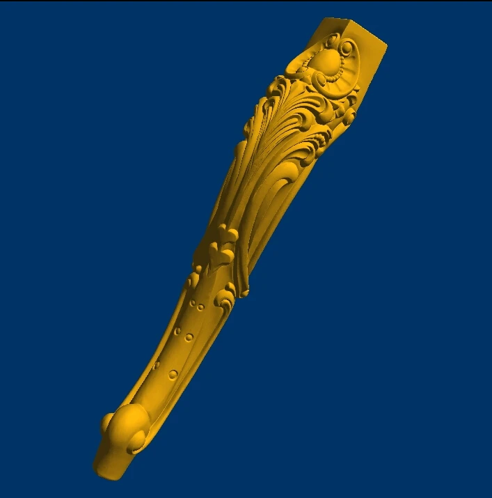 

Table leg 3d model relief for cnc in STL file format Furniture leg--79
