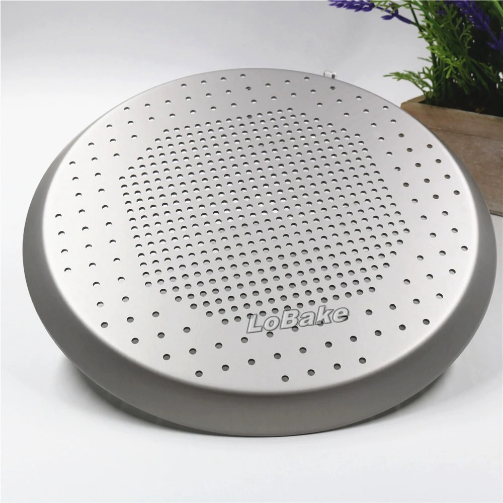 Анодированная алюминиевая круглая сковорода для пиццы 9 дюймов толщина 0 16 см|pizza