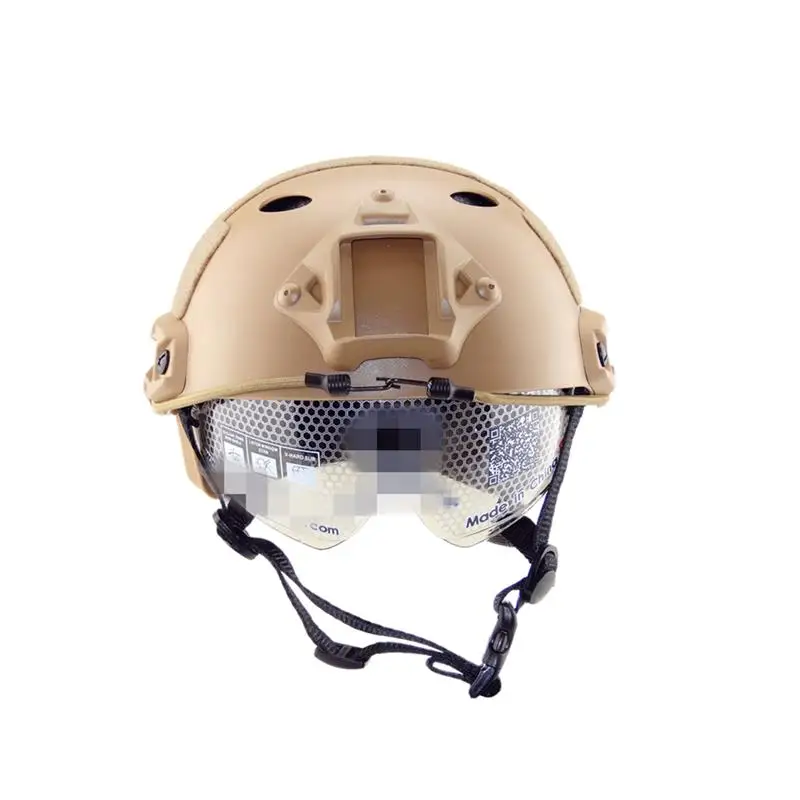 Страйкбольный шлем военный тактический с линзами CS спортивные аксессуары для