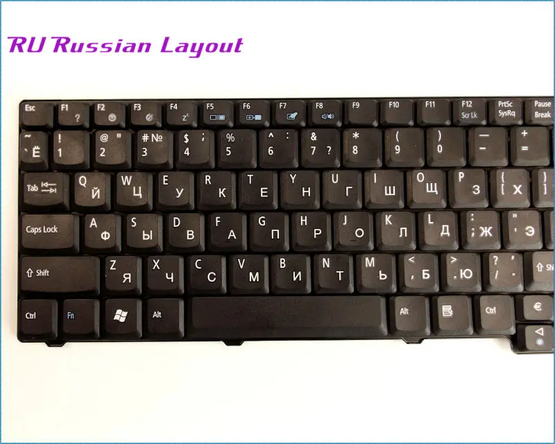 Новая русская клавиатура для ноутбука Acer Aspire 5737 5737Z 5737G 5737ZG 9400 9420 9300-5349 Черная |