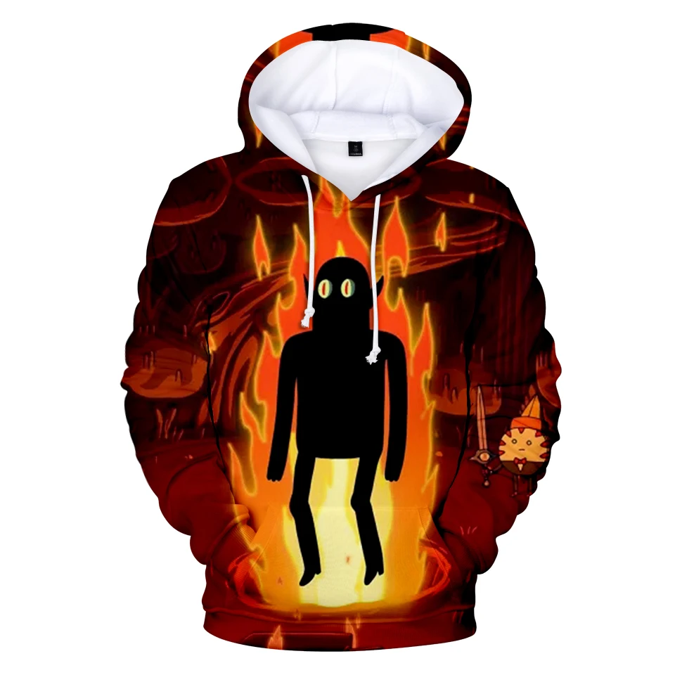 3D Frdun Adventure Time Hoodie Fashion 2019 American Cartoon Yellow Casual Sweatshirt Size XXS-4XL | Мужская одежда