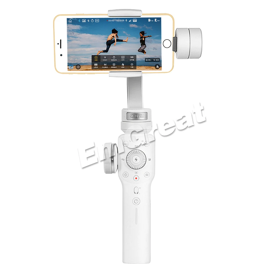 Zhiyun Smooth 4 3-осевой портативный монопод с шарнирным замком Портативный стабилизатор для iPhone X, 8 Plus, 8, 7 Plus, 7, 6S S9 S8 S7 экшн Камера для вертикальной съемки