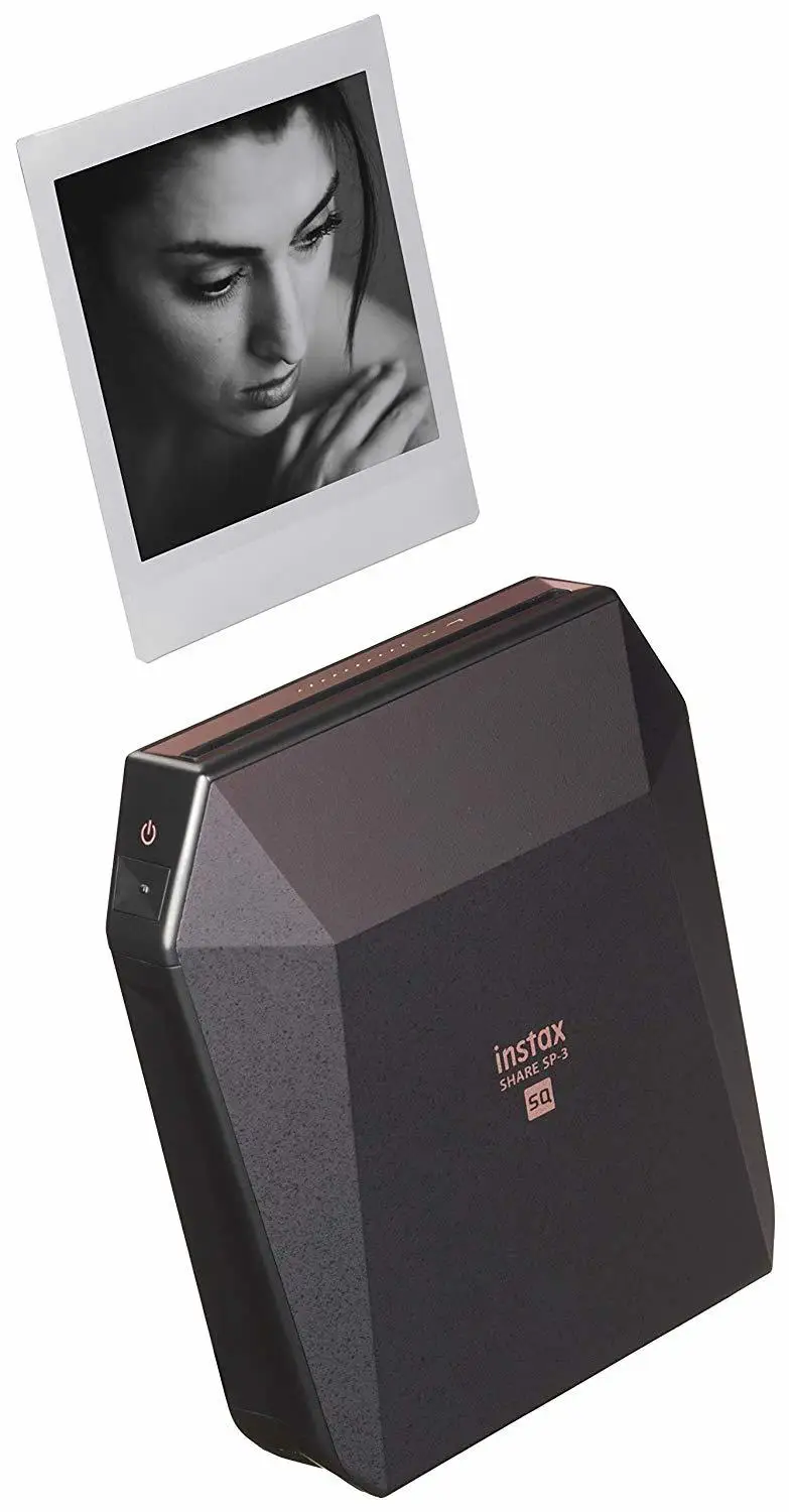 Black Fujifilm Instax Share SP-3 мобильный принтер мгновенной пленки фото квадратный размер черный/белый - Цвет: Black