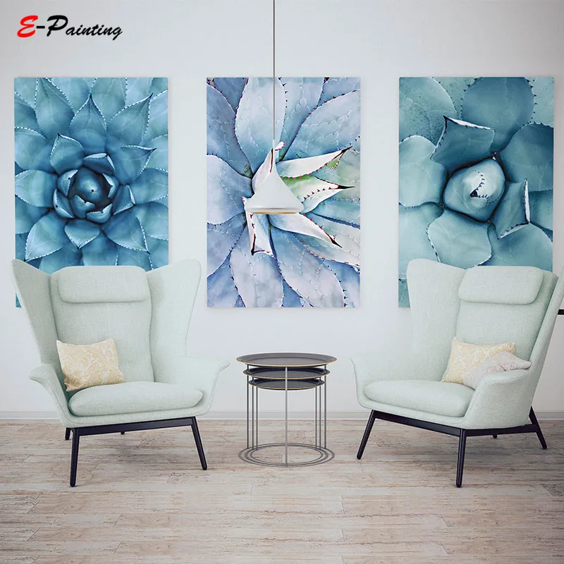 Современная ботаническая фотография кактус суккулент постер Холст Картина