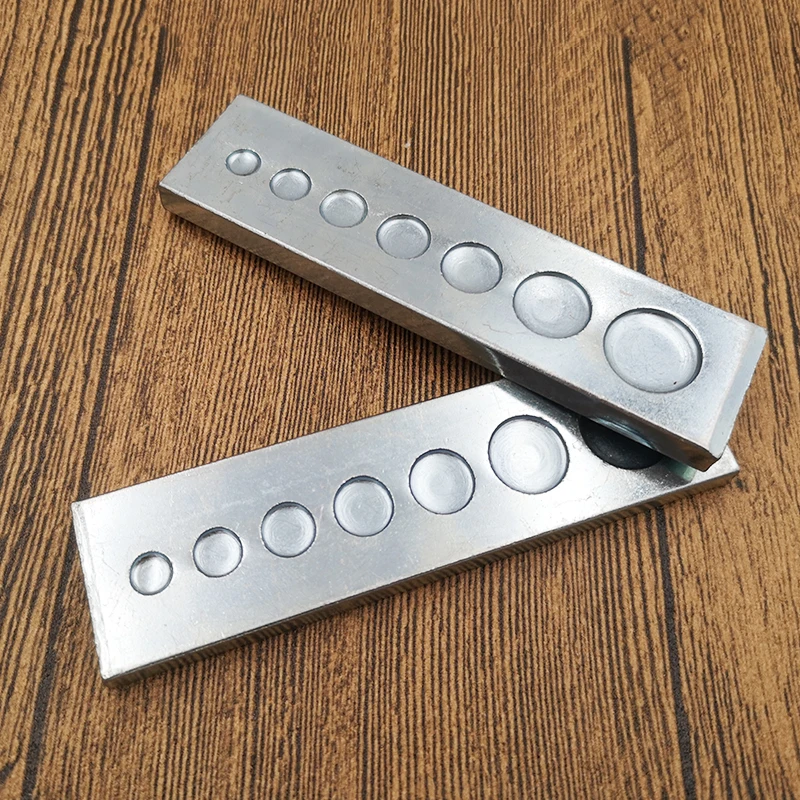 7 in One Bottom Plate Hole Punch Snap Button Leather Craft Tools Rivet Setter Die Base DIY Working Tool | Дом и сад