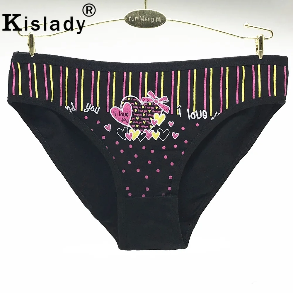 1 шт. женские хлопковые трусы с принтом | Женская одежда