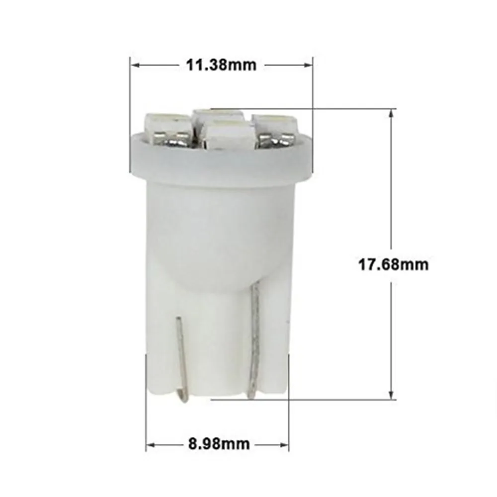 10 шт./компл. авто светодиодный подсветка приборной панели T10 194 168 W5W 4SMD 3528 Светодиодный автомобиль клин хвост подсветка приборной доски фонарь освещения номерного знака, белый цвет