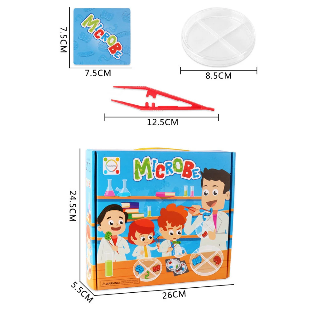 

Kids Pretend Play Science Microbes Lab Experiment Education Toy Teaching Aids