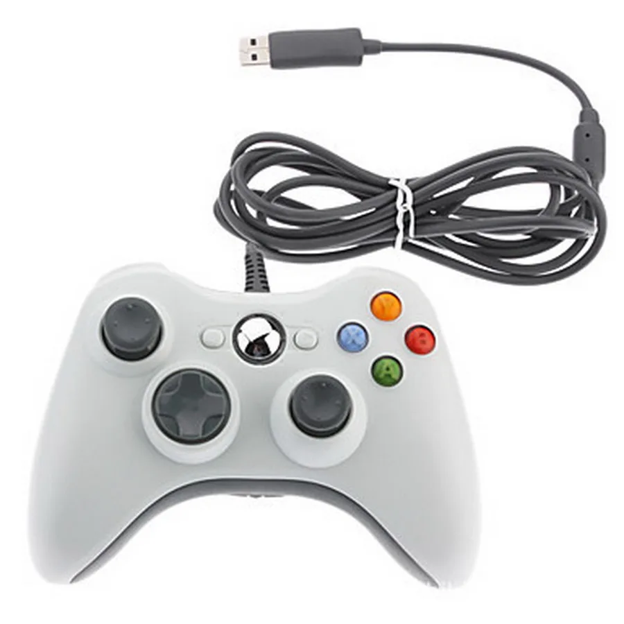 

20pcs USB Wired Joypad Gamepad Black Game Controller For Xbox Slim 360 Joystick For Official Microsoft PC for Win 7 / 8 / 10
