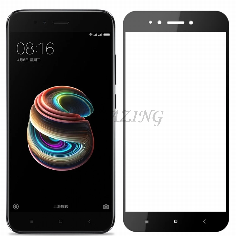 Мягкий HD Анти-Царапины палец 4D полное тело покрытие экрана протектор для Xiaomi mi A1 mi A1 5," Авто фиксированная Гидрогелевая пленка