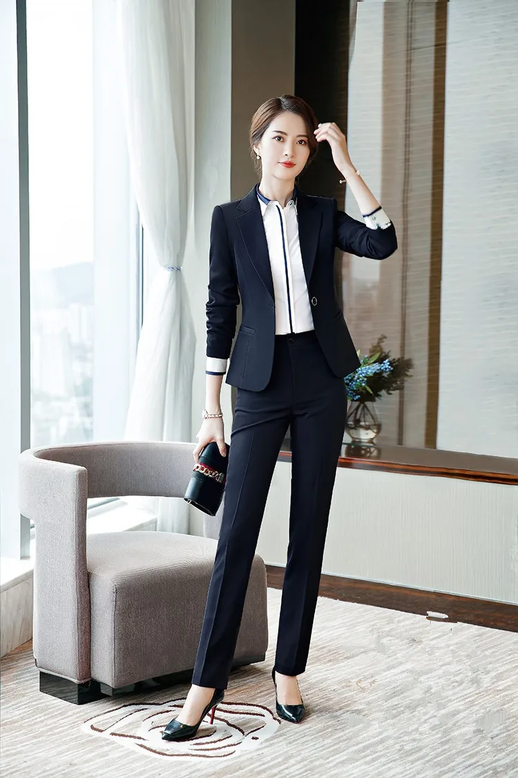 Женский офисный костюм элегантные деловые костюмы из 2 предметов блейзер куртка