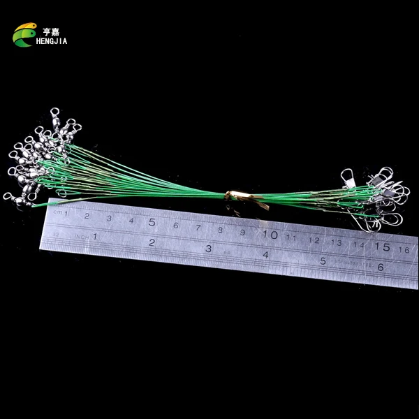 Рыболовная леска HENGJIA 20 шт./лот 15/20/25 см поводковый поводок с вращающимся