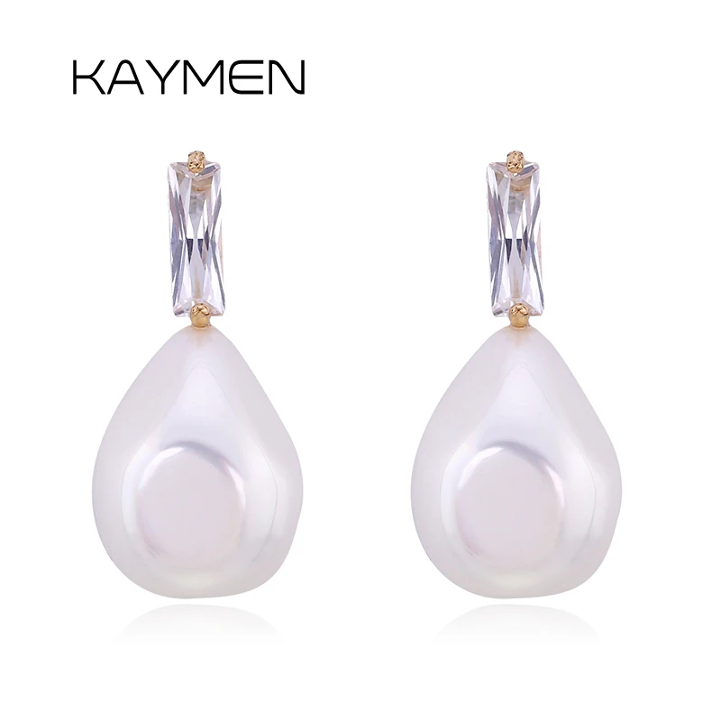 KAYMEN новые модные женские туфли с искусственным жемчугом серьги золотые Цвет