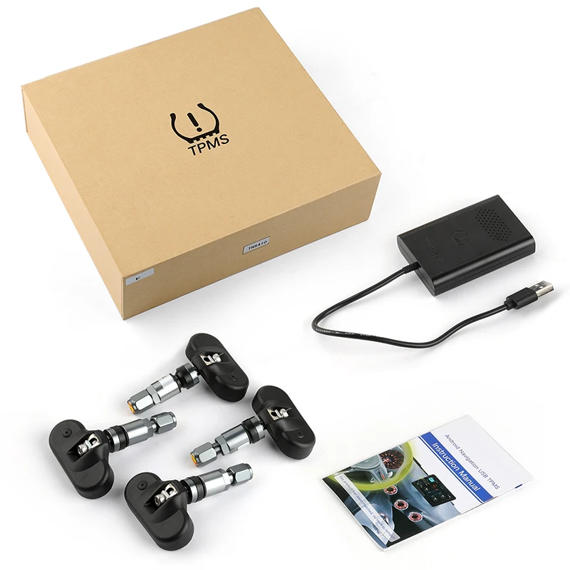 Автомобиль TPMS шин Давление мониторинга Системы для ОС Android DVD плеер с 4 шины Сенсор