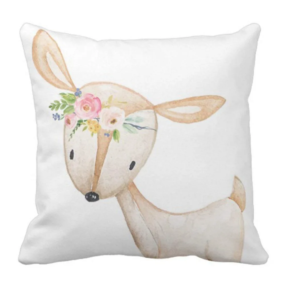 4 шт. супер мягкий цветок Ретро племени популярная наволочка с животным 18x18 дюймов