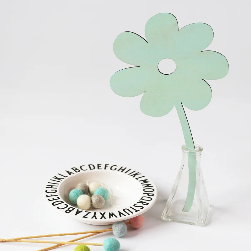 

D Nordic Creative Wood colorful Leaf and flower Rack Children Room Wall Hanging Photography Props Wall Decoration Hanging Decor