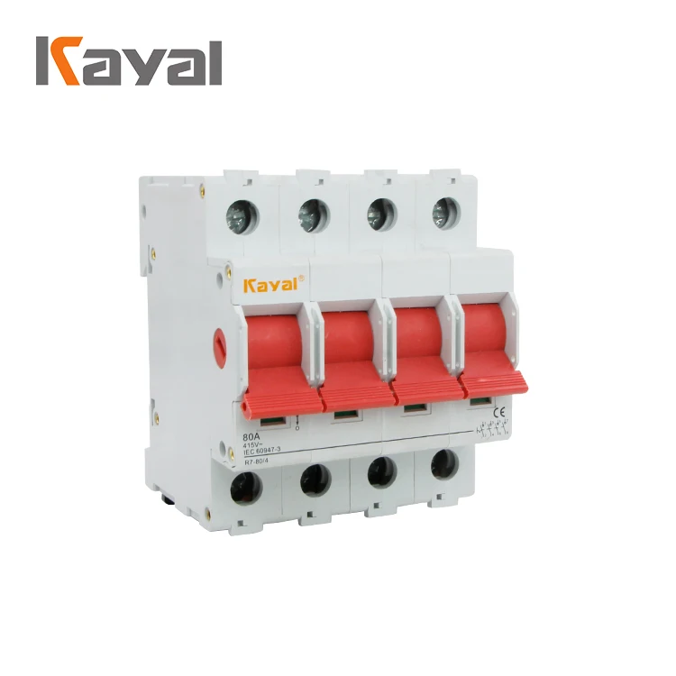 Genuinel Kayal Новый L7 домашний автоматический выключатель 1 2 3 4 P Тип C Мини 63A 6a