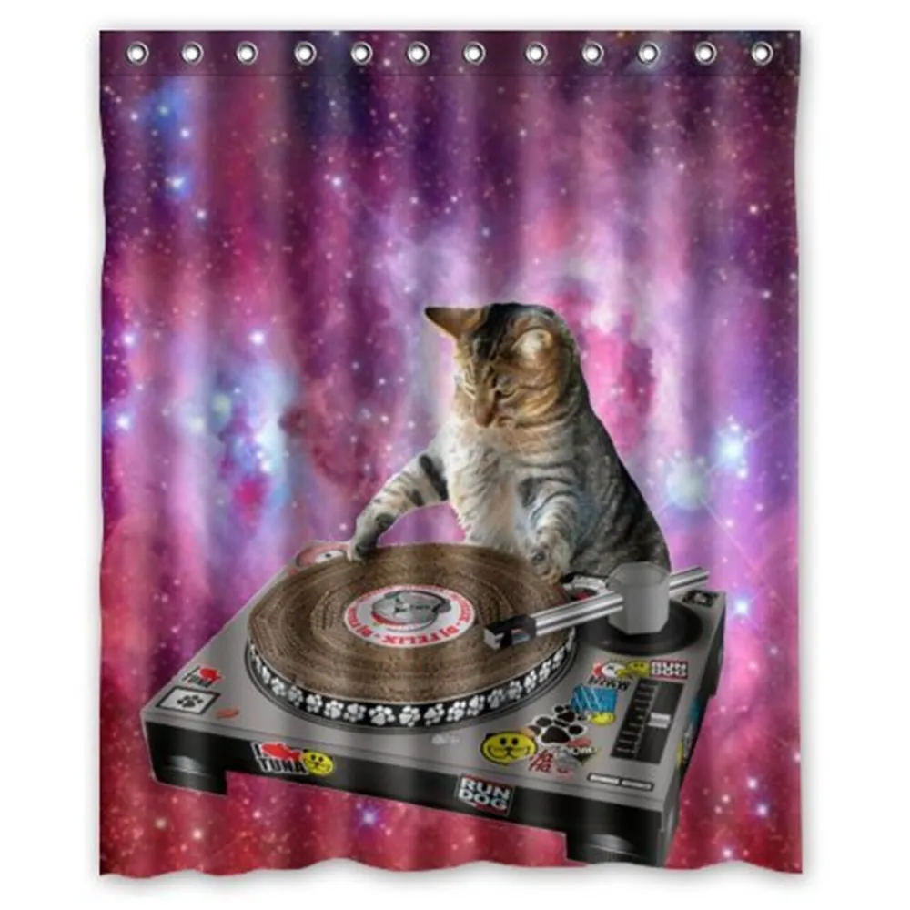 Крутая галактика диджей Кот Забавный животный ПЭТ дизайн плесени доказательство